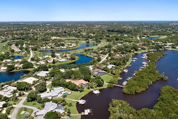 Palm City, Martin County, Florida waterfront neighborhoods for local AC repair and HVAC service